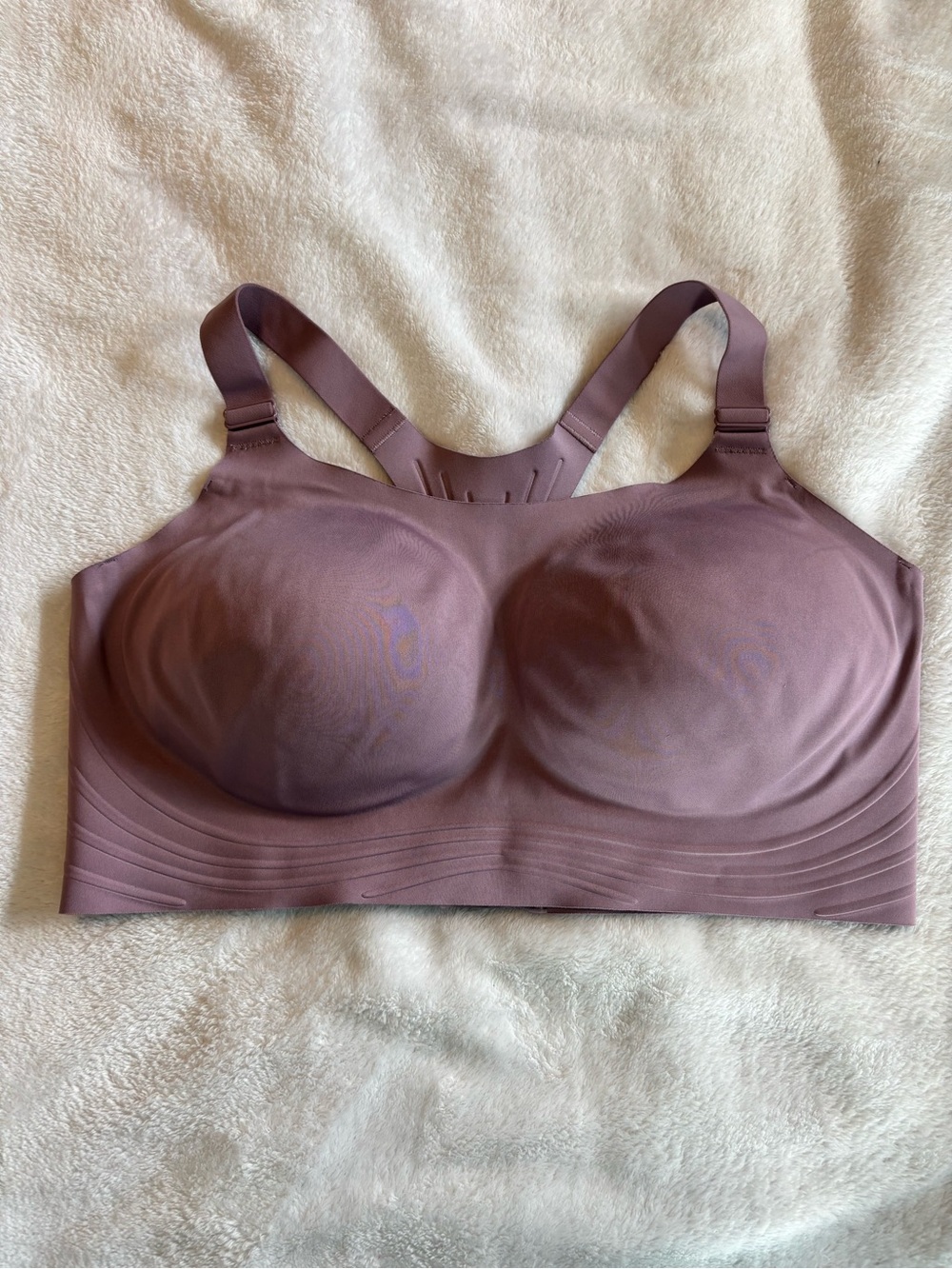Mauve Seamless Molded-cup Racerback Bra